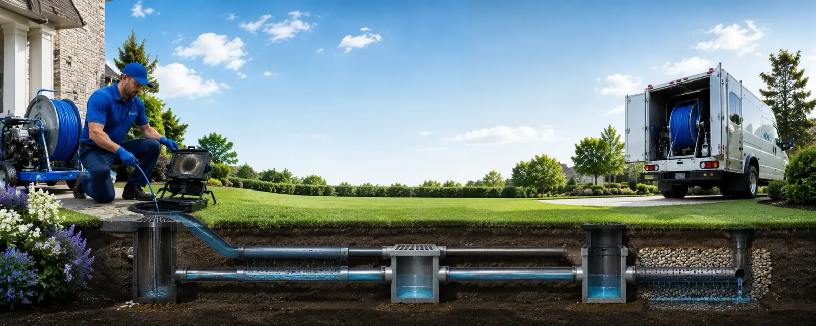 Outdoor drain cleaning information for Long Eddy, NY
